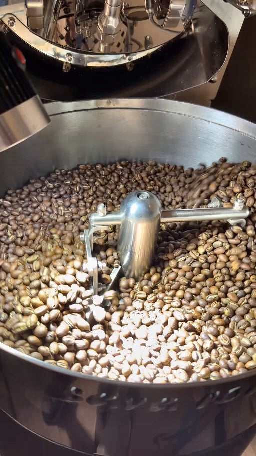 Freshly roasted specialty coffee beans from Sava Coffee Roasters in Atlanta