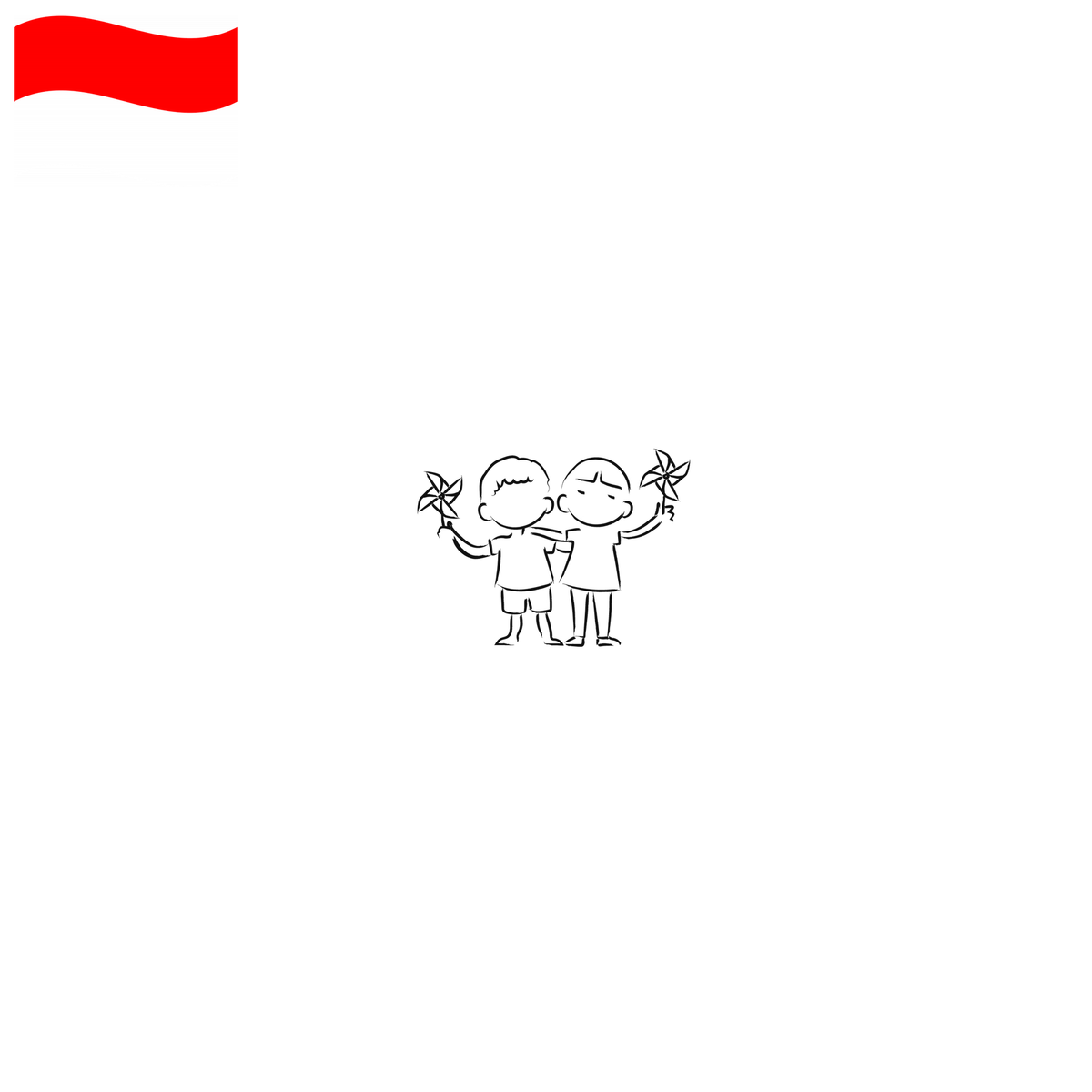 Indonesia West Java coffee origin graphic with Indonesian flag